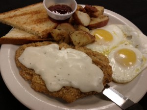 Chicken Fried Steak from Cafe Brazil