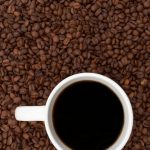 coffee beans and brewed