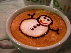 LatteArtSnowman